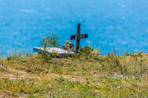 对保加利亚喀门边角悬崖受害者的纪念 — 图库照片