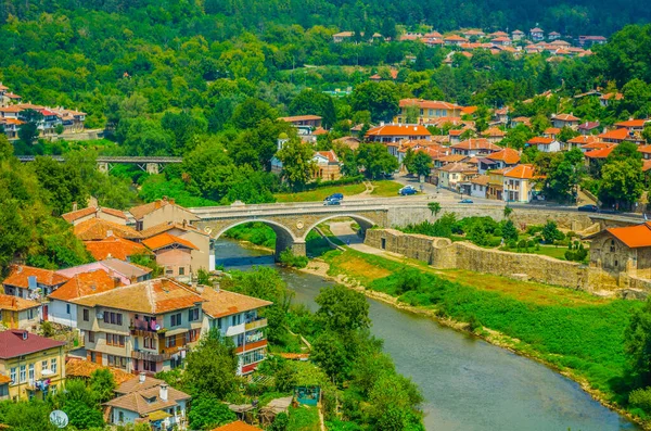 Aerial View Veliko Tarnovo Bulgari — Stock fotografie