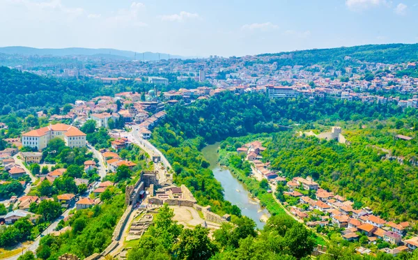 Bulgari 'deki Veliko Tarnovo' nun hava görüntüsü