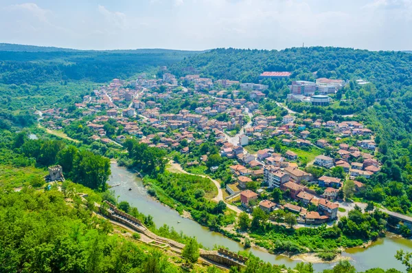 Bulgari 'deki Veliko Tarnovo' nun hava görüntüsü