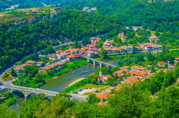 Bulgari 'deki Veliko Tarnovo' nun hava görüntüsü