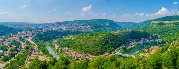 Aerial View Veliko Tarnovo Bulgari — стокове фото