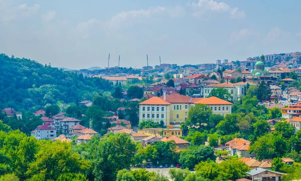 Aerial View Veliko Tarnovo Bulgari — стоковое фото