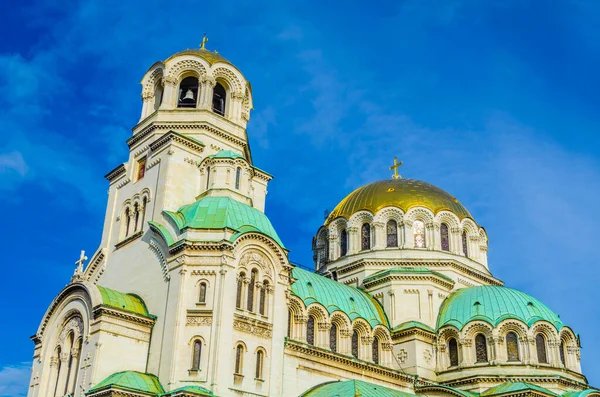 Uitzicht Alexander Nevski Kathedraal Sofia Bulgarije — Stockfoto