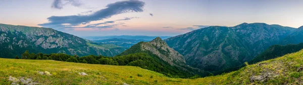 Central Balkan National Park Bulgaria Sunse — Stockfoto
