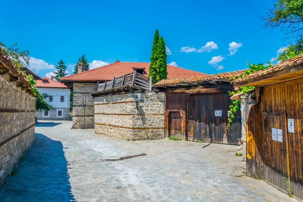 Bulgarian Revival Houses Bansk — стокове фото