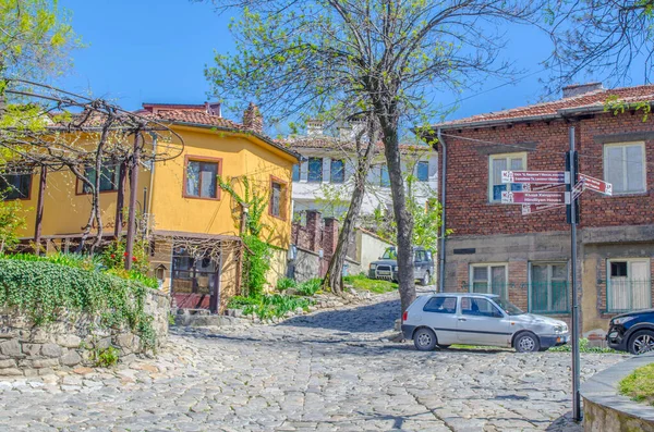 Old Town Part Bulgarian Town Plovdiv Famous Its Typical Houses — Stockfoto