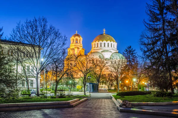 Bulgaristan 'ın başkenti Sofya' daki Alexander Nevski Katedrali
