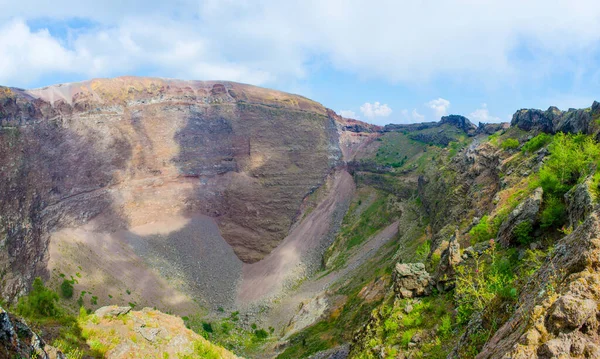 View Caldera Mount Vesuvius Volcano Situated Italian City Naples Volcano — Photo