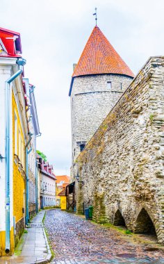 Estonya başkenti Tallin 'deki ortaçağ istihkamının ayrıntıları