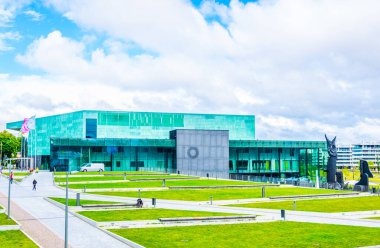 Finlandiya 'daki Helsinki müzik merkezinin görüntüsü