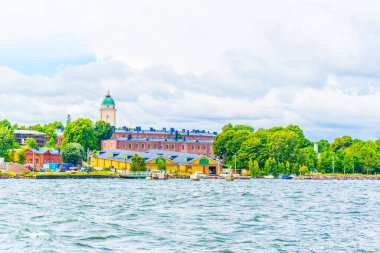 Suomenlinna tersanesinin görüntüsü - Helsinki, Finlandiya 'daki Kaapeu