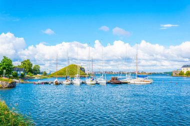 Suomenlinna port in Finland