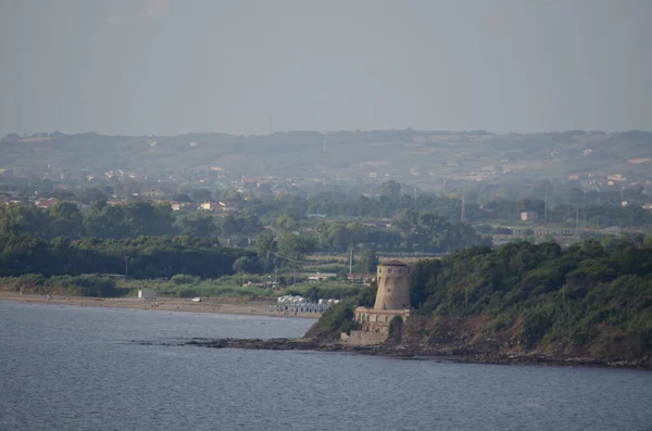 Vue Aérienne Une Côte Agropoli Italie — Photo