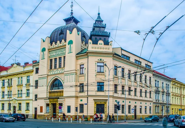 Magnificent Building Synagogue Czech City Hradec Kralove — Stockfoto