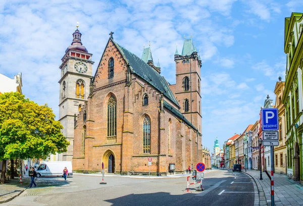 Vista Catedral Del Espíritu Santo Katedrala Svatho Ducha Ciudad Checa —  Fotos de Stock