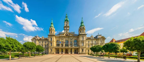 View Town Hall Hungarian City Gyor — Stockfoto