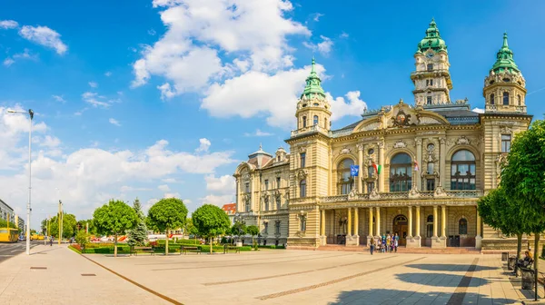 View Town Hall Hungarian City Gyor — стоковое фото