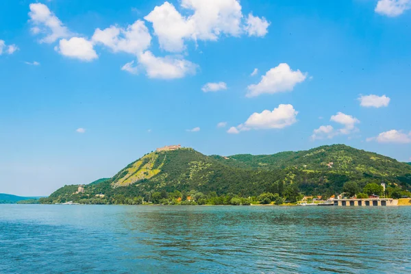 View Visegrad Castle Overlooking Danube River Hungary — Stockfoto
