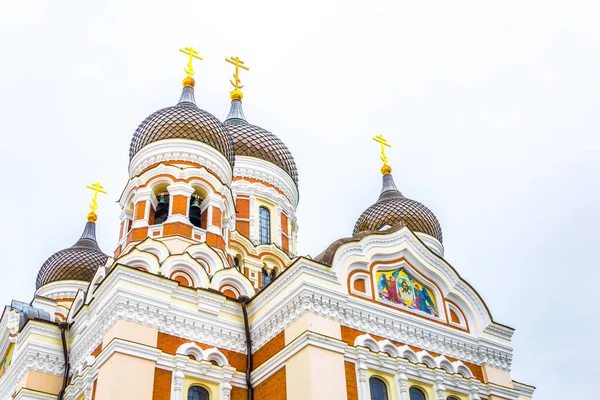 Tallin, Estoni 'nin Toompea bölgesindeki Rus Ortodoks Katedrali Alexander Nevski