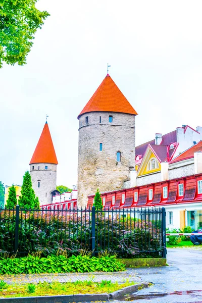 Részlet Középkori Erődítmény Észt Fővárosban Tallin — Stock Fotó