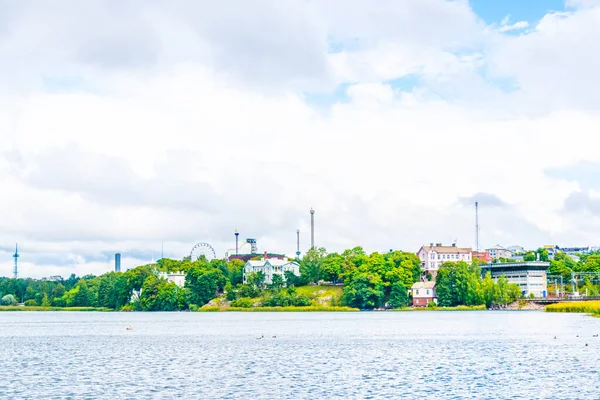 View Toolonlahti Bay Amusement Park Helsinki Finland — Stockfoto