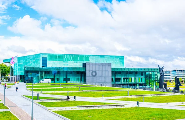 Finlandiya 'daki Helsinki müzik merkezinin görüntüsü