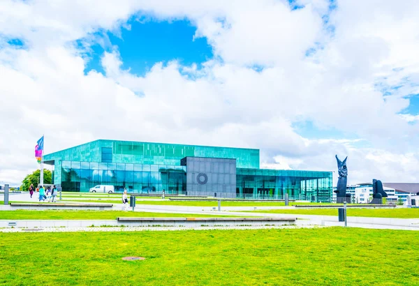 Finlandiya 'daki Helsinki müzik merkezinin görüntüsü