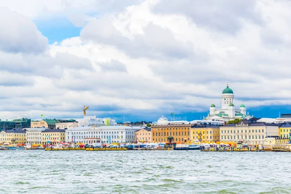 View Port Helsinki Helsinki Cathedral Background Finland — 스톡 사진