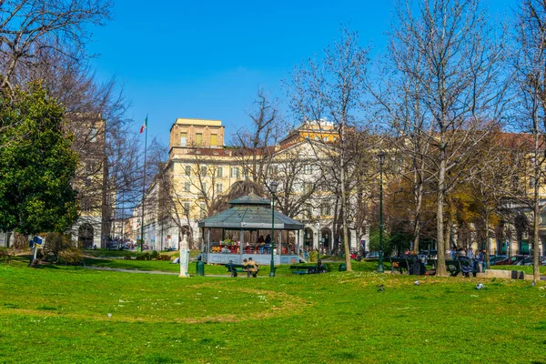Vue Sur Les Jardins Sambuy Dans Ville Italienne Torino — Photo