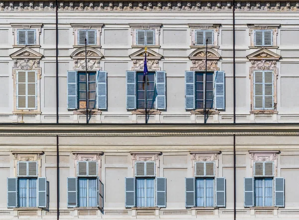 Homlokzata Palazzo Reale Olasz Város Torino — Stock Fotó
