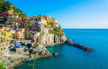 Manarola village in cinque terre region of Italy.