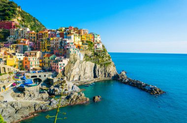 İtalya 'nın Cinque Terre bölgesindeki Manarola köyü.