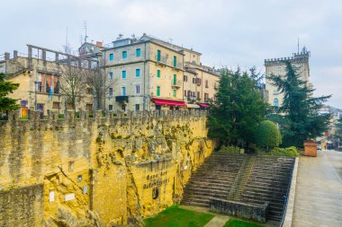 San Marino 'da bir açık hava tiyatrosu manzarası.