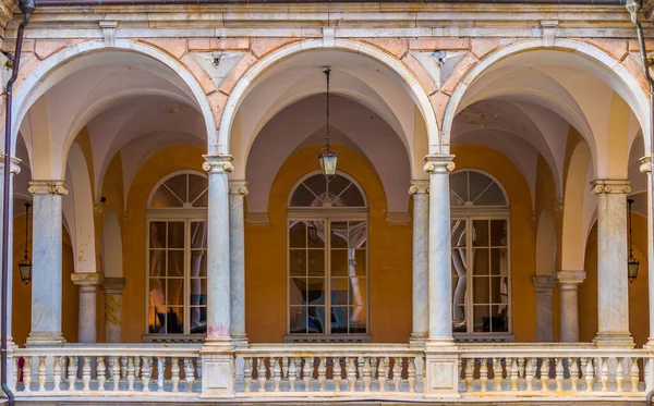 Arcade One Palaces Strada Nuova Doria Tursi Palace Genoa Italy — Stock Photo, Image