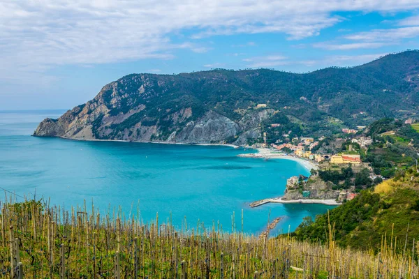 Talya Nın Ünlü Cinque Terre Bölgesinin Bir Parçası Olan Monterosso — Stok fotoğraf