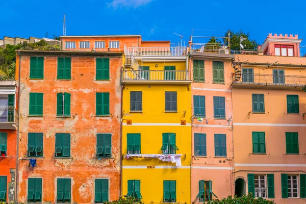 View Colorful Facades Houses Vernazza Village Cinque Terre Italy — Stock Fotó