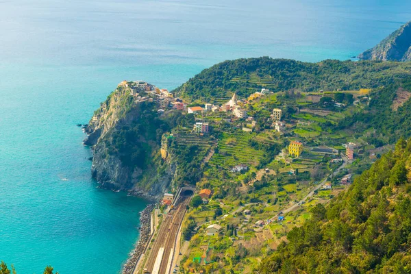 Talya Nın Ünlü Cinque Terre Bölgesinin Bir Parçası Olan Mırniglia — Stok fotoğraf