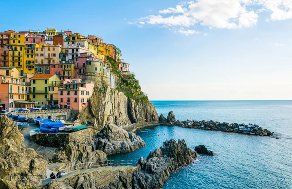 Village Manarola Dans Région Cinque Terre Italie — Photo