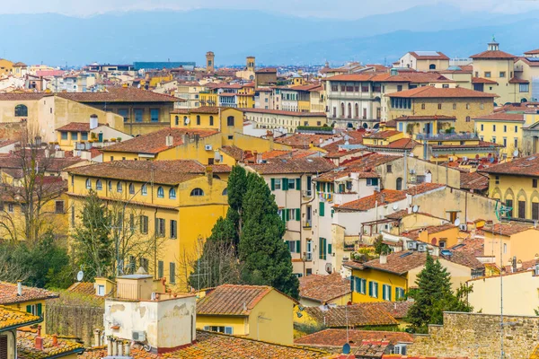 Aerial View Residential Quarter Italian City Florence — стокове фото