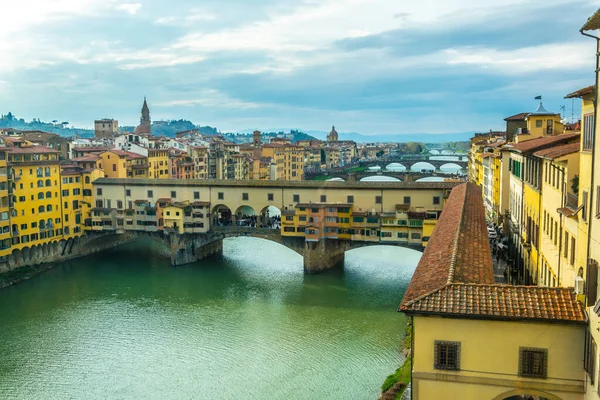 Ponte Vecchio Utsikt Från Uffizi Galleriet Den Italienska Staden Florens — Stockfoto