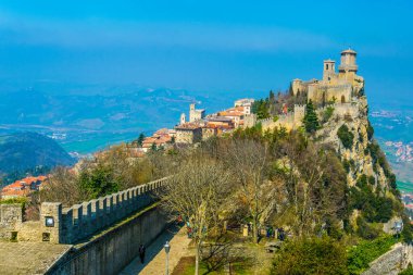 San Marino Birinci Kulesi manzaralı Guaita 