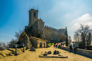San Marino Birinci Kulesi manzaralı Guaita 