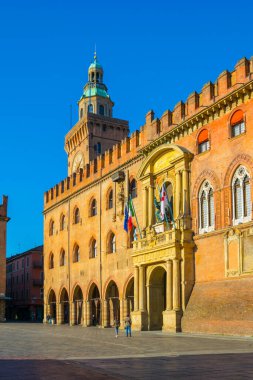 İtalya, Bologna 'daki Sarayın Manzarası