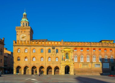 View of the palazzo d Accuriso in Bologna, Italy