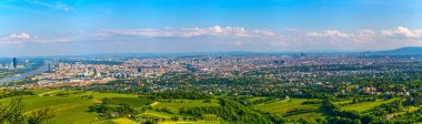 panorama view of vienna taken from the kahlenberg hill in austria