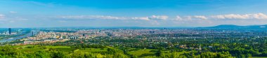 panorama view of vienna taken from the kahlenberg hill in austria