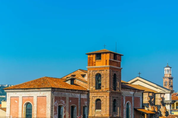 View Colorful Facades Houses Italian City Verona — Foto de Stock