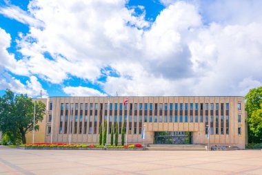 View of the Rigas Kongresu Nams - Riga Congress Centre in Latvi