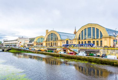 View of the former zeppelin hangars now convereted into the Riga market - Rigas Centraltirgu
